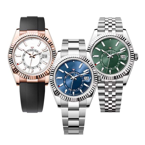 mens watch luxury designer watches sky dewller automatic machinery movement watches with box stainless steel luminous waterproof sapphire wr, Slivery;brown
mens watch luxury designer watches sky dewller automatic machinery movement watches with box stainless steel luminous waterproof sapphire wr, Slivery;brown