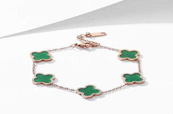 four leaf grass titanium steel bracelet female 18k rose gold color does not fade peach heart love roman digital bead bead bead bra9017044, Black
four leaf grass titanium steel bracelet female 18k rose gold color does not fade peach heart love roman digital bead bead bead bra9017044, Black