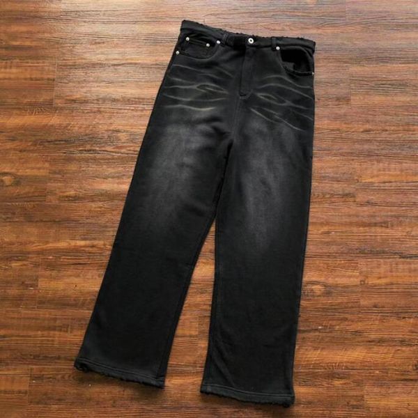 washed sweatpants men women 1 quality black casual zipper straight leg pants trousers, Black;brown
washed sweatpants men women 1 quality black casual zipper straight leg pants trousers, Black;brown