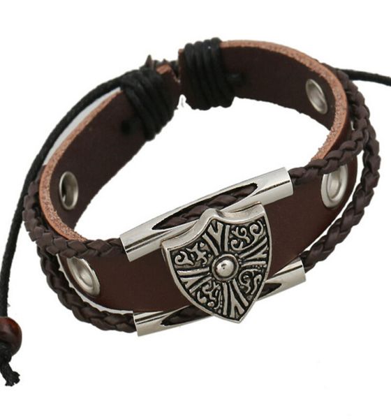 fashion charms bracelets handmade infinity multistranded triangle cross dark red leather bracelets for men jewelry whole7481912, Golden;silver
fashion charms bracelets handmade infinity multistranded triangle cross dark red leather bracelets for men jewelry whole7481912, Golden;silver