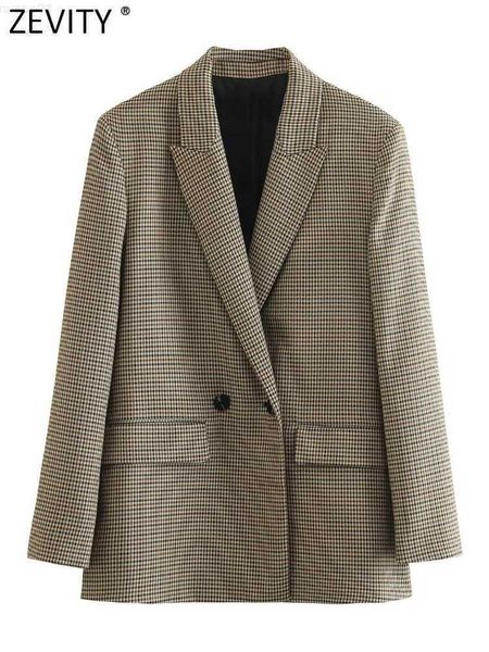 women's suits blazers zevity women vintage double breasted notched collar plaid blazer coat femme long sleeve flap pockets outerwear ch, White;black
women's suits blazers zevity women vintage double breasted notched collar plaid blazer coat femme long sleeve flap pockets outerwear ch, White;black