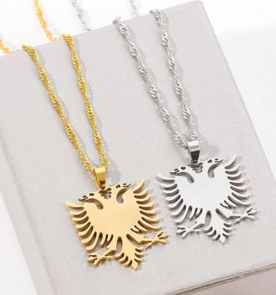 pendant necklaces stainless steel albanian double headed eagle necklace russian albania flag pendants emblem ethnic jewelry gifts19683002, Silver
pendant necklaces stainless steel albanian double headed eagle necklace russian albania flag pendants emblem ethnic jewelry gifts19683002, Silver