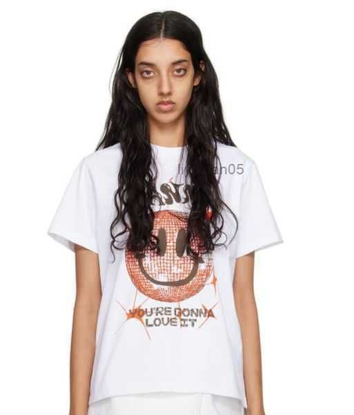 23ss new ganni women quality t shirt beach tees versatile smiling face print round neck casual loose pullover short sleeve t-shirt clothing, White
23ss new ganni women quality t shirt beach tees versatile smiling face print round neck casual loose pullover short sleeve t-shirt clothing, White