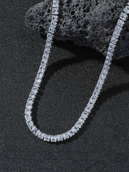 men's accessories fashionable and popular men cubic zirconia chain necklace copper punk hip pop style for jewelry gift and for a stylis, Silver
men's accessories fashionable and popular men cubic zirconia chain necklace copper punk hip pop style for jewelry gift and for a stylis, Silver