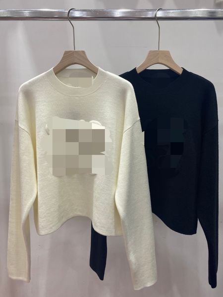 723 2023 autumn runway summer brand same style sweater long sleeve pullover crew neck fashion clothes black white womens qian, White;black
723 2023 autumn runway summer brand same style sweater long sleeve pullover crew neck fashion clothes black white womens qian, White;black