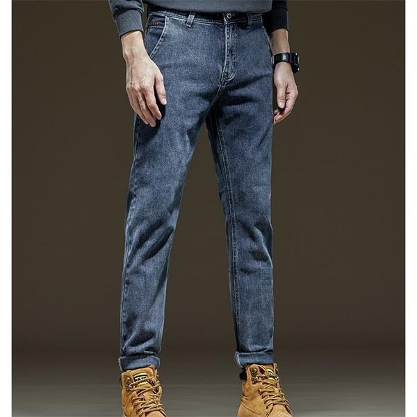 men's jeans 2023 summer high end mid rise straight leg elastic loose relaxed pants 230724, Blue
men's jeans 2023 summer high end mid rise straight leg elastic loose relaxed pants 230724, Blue