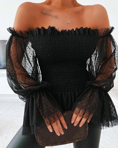 women's tanks camis wsevypo off shoulder blouse women mesh flare sleeve shirts summer fashion sheer long lace frill blouser 230721, White
women's tanks camis wsevypo off shoulder blouse women mesh flare sleeve shirts summer fashion sheer long lace frill blouser 230721, White