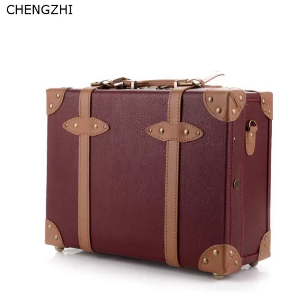 chengzhi 16inch vintage p leather suitcase women carry on luggage bag ultralight cosmetic case for girls j0511
chengzhi 16inch vintage p leather suitcase women carry on luggage bag ultralight cosmetic case for girls j0511