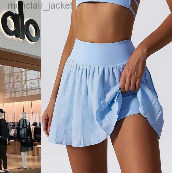 2023 desginer alo yoga bra yoga's women's tennis skirts and trousers for outdoor casuwear pleated skirt anti glare fitness sports, Black
2023 desginer alo yoga bra yoga's women's tennis skirts and trousers for outdoor casuwear pleated skirt anti glare fitness sports, Black