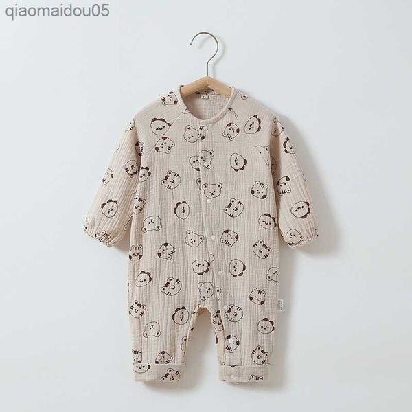 baby boys girls rompers cotton long sleeve printed jumpsuit breathable infant spring newborn pajamas one piece baby clothes l230712, Blue
baby boys girls rompers cotton long sleeve printed jumpsuit breathable infant spring newborn pajamas one piece baby clothes l230712, Blue