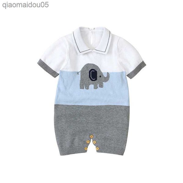 wholesale popular knitted print doll collar short sleeve newborn baby girls onesie for summer infant pajamas clothes rompers l230712, Blue
wholesale popular knitted print doll collar short sleeve newborn baby girls onesie for summer infant pajamas clothes rompers l230712, Blue