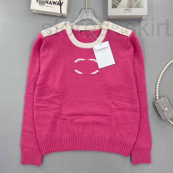 women's knits & tees designer pink round neck color matching knitted long sleeved sweater for women clothing new sweet age reducing gir, White
women's knits & tees designer pink round neck color matching knitted long sleeved sweater for women clothing new sweet age reducing gir, White