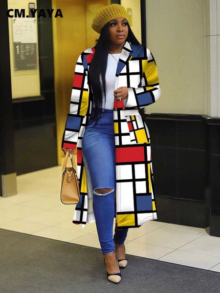 women's trench coats cm.yaya autumn winter 2020 plaid print trench full sleeve high street slim women streetwear long coats for lady lo, Tan;black
women's trench coats cm.yaya autumn winter 2020 plaid print trench full sleeve high street slim women streetwear long coats for lady lo, Tan;black