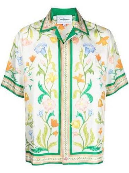 correct fanglue casablanca 23ss trendy loose fitting men's and women's ice silk short sleeved travel shirt, White;black
correct fanglue casablanca 23ss trendy loose fitting men's and women's ice silk short sleeved travel shirt, White;black