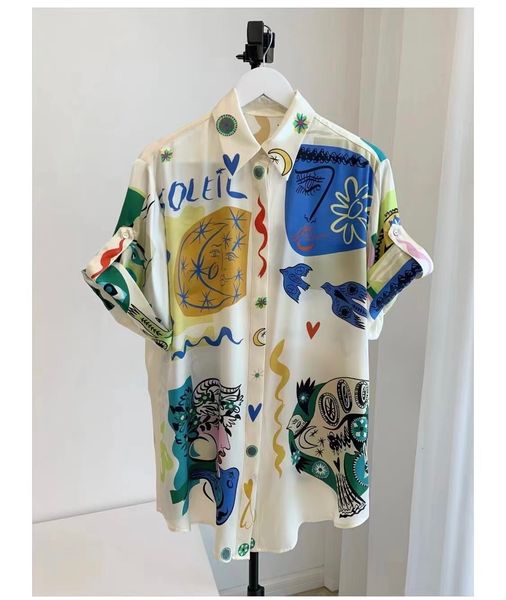 women's pants capris women retro totems print silk set single breasted loose casual blouse elastic waist wide leg pants 230721, Black;white
women's pants capris women retro totems print silk set single breasted loose casual blouse elastic waist wide leg pants 230721, Black;white