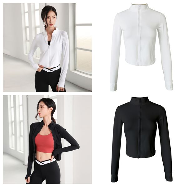 2023 spring and autumn new yoga suit long sleeved women's sports coat cardigan fitness suit tight running suit yoga top, White;red
2023 spring and autumn new yoga suit long sleeved women's sports coat cardigan fitness suit tight running suit yoga top, White;red