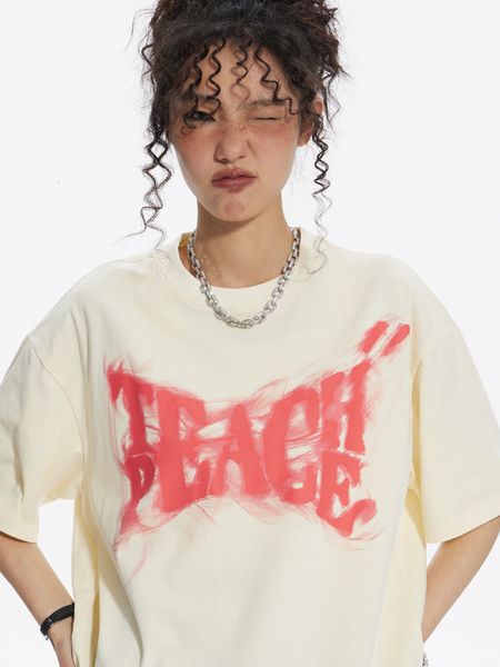 women's tshirt collision color smoke letters printed shortsleeved tshirt street hiphop loose casual couples fivepoint sleeve summer 230, White
women's tshirt collision color smoke letters printed shortsleeved tshirt street hiphop loose casual couples fivepoint sleeve summer 230, White
