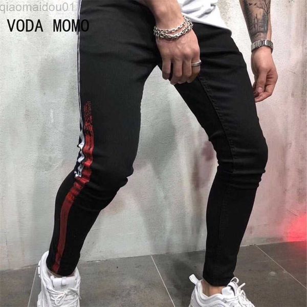 men's jeans elastic waist skinny jeans men black casual streetwear jogger pants mens jeans high street slim fit man fashion denim trous, Blue
men's jeans elastic waist skinny jeans men black casual streetwear jogger pants mens jeans high street slim fit man fashion denim trous, Blue
