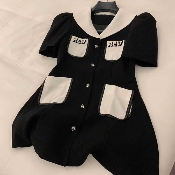 summer women's navy collar letter print multi-pocket casual loose dress, acrylic fabric is soft and comfortable, loose casual fashion,, Black;gray
summer women's navy collar letter print multi-pocket casual loose dress, acrylic fabric is soft and comfortable, loose casual fashion,, Black;gray