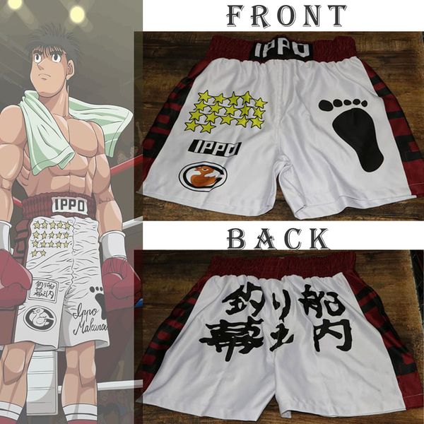 mens shorts anime hajime no ippo boxer makunouchi manga print gym mesh quickdry short pants fitness weatpants summer 230724, White;black
mens shorts anime hajime no ippo boxer makunouchi manga print gym mesh quickdry short pants fitness weatpants summer 230724, White;black
