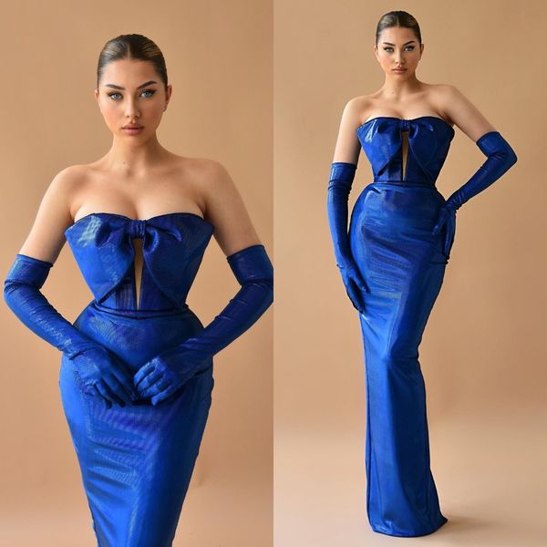 elegant royal blue prom dresses bow knot sheath evening dress pleats backless formal long special occasion party dress, Black
elegant royal blue prom dresses bow knot sheath evening dress pleats backless formal long special occasion party dress, Black