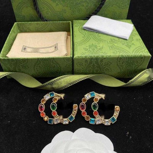 stud luxury g letters designer brand stud earrings retro vintage copper colorful crystal stone ear rings jewelry for women party with gift b, Golden;silver
stud luxury g letters designer brand stud earrings retro vintage copper colorful crystal stone ear rings jewelry for women party with gift b, Golden;silver