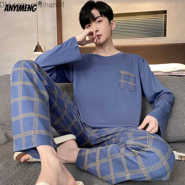 men's sleepwear new autumn winter men's pajamas set long sleeve fashion pajamas plus size 4xl sports pajamas soft pure cotton plai, Black;brown
men's sleepwear new autumn winter men's pajamas set long sleeve fashion pajamas plus size 4xl sports pajamas soft pure cotton plai, Black;brown