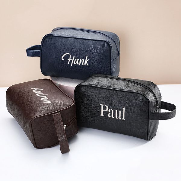 cosmetic bags cases personalized embroidery simple pu men s portable bag customized large capacity handheld toiletries storage souvenir 2307
cosmetic bags cases personalized embroidery simple pu men s portable bag customized large capacity handheld toiletries storage souvenir 2307