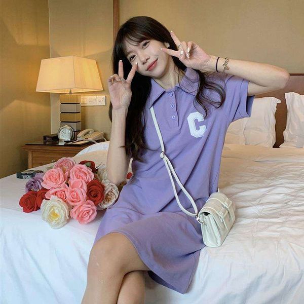 polo embroidered short sleeved dress for women summer style college loose design a line straight skirt, Black;gray
polo embroidered short sleeved dress for women summer style college loose design a line straight skirt, Black;gray