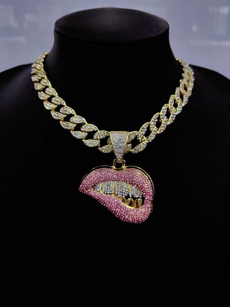 men's accessories men rhinestone lip pendant necklace punk hip pop style chain for jewelry gift and party, Silver
men's accessories men rhinestone lip pendant necklace punk hip pop style chain for jewelry gift and party, Silver