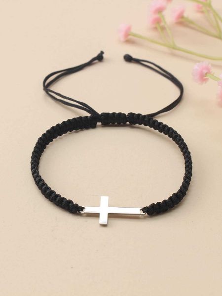 men's accessories cross decor bracelet fashion punk jewelry gift for men popular, Black
men's accessories cross decor bracelet fashion punk jewelry gift for men popular, Black