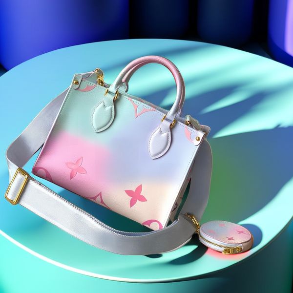 classics designer bag tote bag canvas gradient pink tones genuine leather refine space coin purse jacquard shoulder strap crossbody bag hand
classics designer bag tote bag canvas gradient pink tones genuine leather refine space coin purse jacquard shoulder strap crossbody bag hand