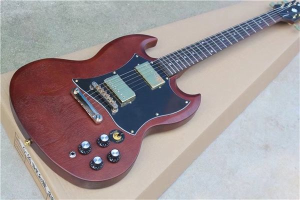 custom sg brown electric guitar mahogany body rosewood fingerboard 3 standard pickups gold hardware
custom sg brown electric guitar mahogany body rosewood fingerboard 3 standard pickups gold hardware