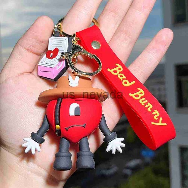 keychains lanyards sile soft rubber 3d rabbit bad bunny keychain heart pendant jewelry fashion halloween pumpkin key pendant gifts j230724, Silver
keychains lanyards sile soft rubber 3d rabbit bad bunny keychain heart pendant jewelry fashion halloween pumpkin key pendant gifts j230724, Silver