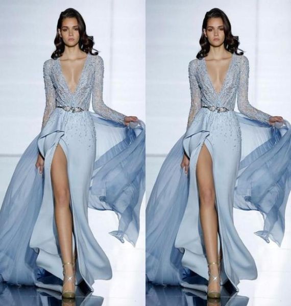 2017 see through zuhair murad mermaid evening dresses with long sleeves formal prom dress crystals blue high split celebrity 5484860, Black;red
2017 see through zuhair murad mermaid evening dresses with long sleeves formal prom dress crystals blue high split celebrity 5484860, Black;red