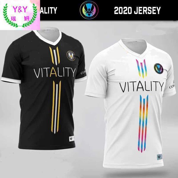 men's t-shirts new french bee vitality team uniform short sleeve csgo e-sports shox competition suit summer esports t-shirt new 2022, White;black 
men's t-shirts new french bee vitality team uniform short sleeve csgo e-sports shox competition suit summer esports t-shirt new 2022, White;black
