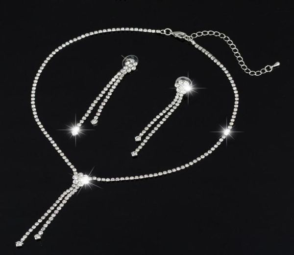 new wedding jewellery set austrian crystal bridal jewelry sets for women long tassel statement necklaceearrings set4675966, Silver
new wedding jewellery set austrian crystal bridal jewelry sets for women long tassel statement necklaceearrings set4675966, Silver