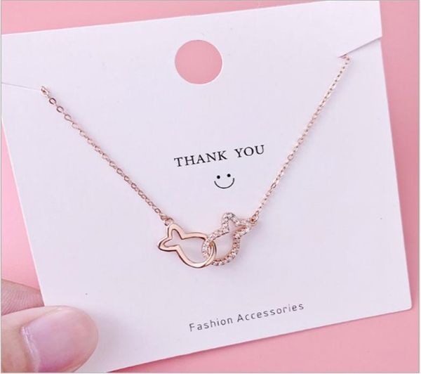 925 sterling silver double kissing fish clavicle pendant necklaces mori light luxury female wearing necklace choker7523917
925 sterling silver double kissing fish clavicle pendant necklaces mori light luxury female wearing necklace choker7523917
