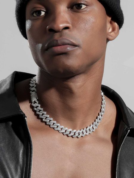 men's accessories for women men trendy punk hip hop style rock party full rhinestone gorgeous decor necklace alloy material for jewelry, Silver
men's accessories for women men trendy punk hip hop style rock party full rhinestone gorgeous decor necklace alloy material for jewelry, Silver