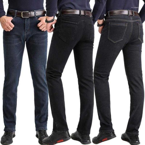 men's jeans winter high waist elastic straight slim warm fleece cowboy pants plus velvet thicken men denim trousers1 l230724, Blue
men's jeans winter high waist elastic straight slim warm fleece cowboy pants plus velvet thicken men denim trousers1 l230724, Blue