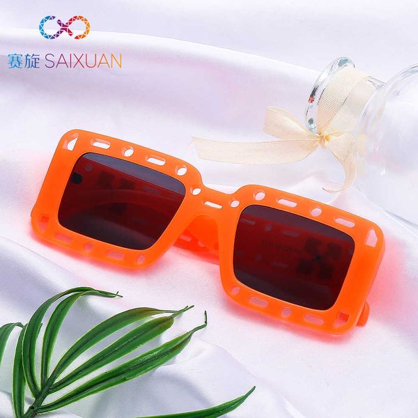 fashion sunglasses large frame square sunglasses personalized colorful cutout net red street p wear hip hop glasses girluxl6, White;black
fashion sunglasses large frame square sunglasses personalized colorful cutout net red street p wear hip hop glasses girluxl6, White;black