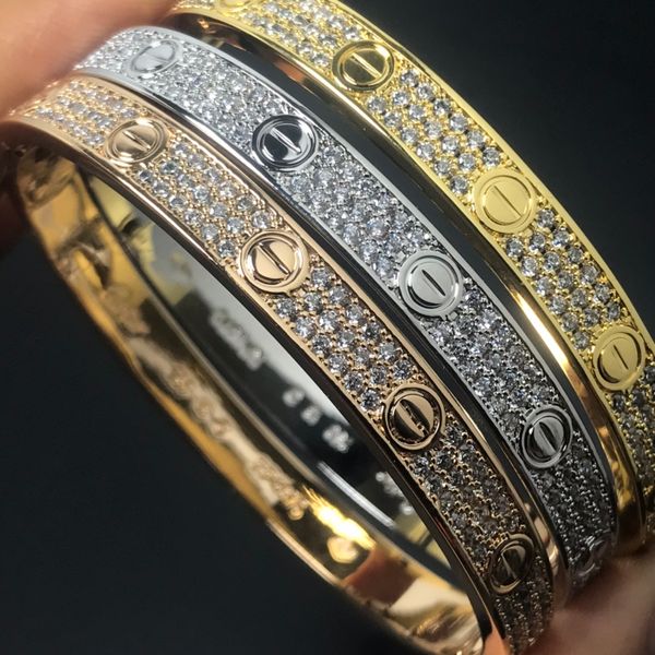 screwdriver nail full drill bracelet classic luxury 18k gold and silver titanium steel diamond for women and men love designer jewelry party, Golden;silver
screwdriver nail full drill bracelet classic luxury 18k gold and silver titanium steel diamond for women and men love designer jewelry party, Golden;silver