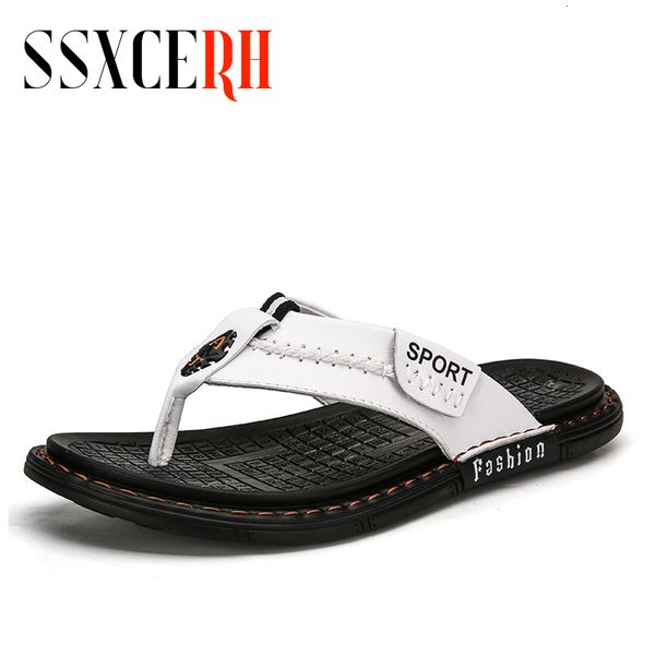 slippers glazov brand men's flip flops genuine leather luxury beach casual sandals summer for men fashion shoes size 3844 230724, Black
slippers glazov brand men's flip flops genuine leather luxury beach casual sandals summer for men fashion shoes size 3844 230724, Black