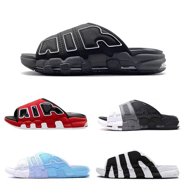 more uptempos slides designer mens womens sandals black white red grey sports slide platform slipper
more uptempos slides designer mens womens sandals black white red grey sports slide platform slipper