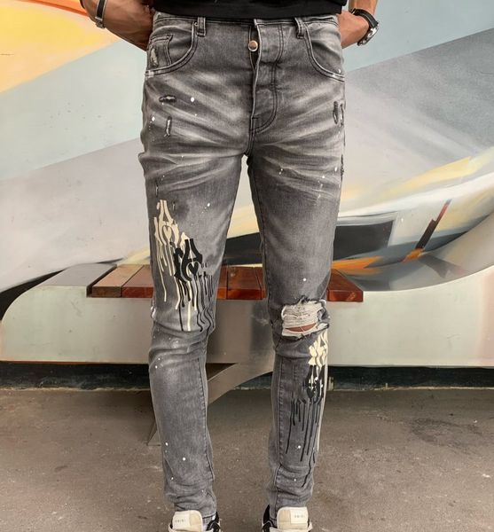 mens jeans skinny distress ripped destroyed letter printing jeans stretch biker denim black slim fit hip hop pants for men jean 7j51, Blue
mens jeans skinny distress ripped destroyed letter printing jeans stretch biker denim black slim fit hip hop pants for men jean 7j51, Blue