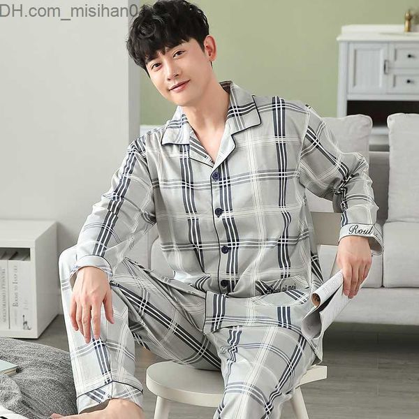 men's sleepwear men's pajama set cotton spring long sleeve printed men's pajama set autumn evening dress collar pajama men�, Black;brown
men's sleepwear men's pajama set cotton spring long sleeve printed men's pajama set autumn evening dress collar pajama men�, Black;brown