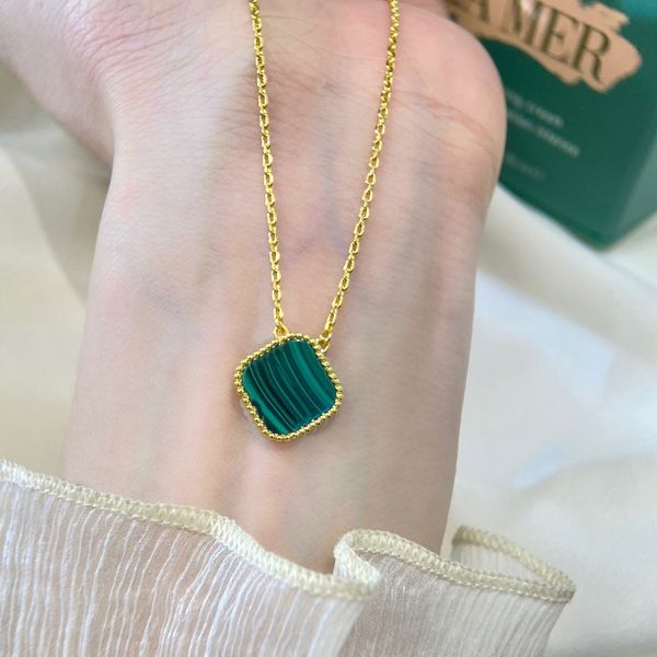 luxury brand designer clover necklace for women fashionable new four-leaf high-quality titanium steel 18k gold pendant necklace jewelry, Silver
luxury brand designer clover necklace for women fashionable new four-leaf high-quality titanium steel 18k gold pendant necklace jewelry, Silver