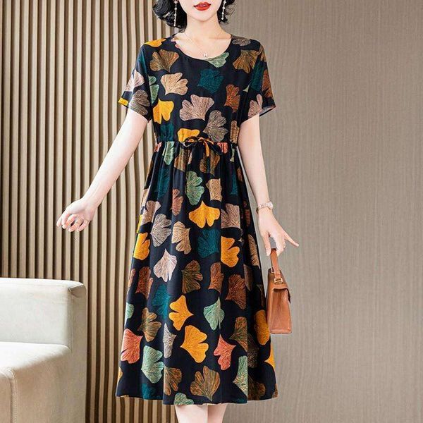 temperament style middle aged mothers cotton silk dress womens summer shanghai rich wifes artificial long, Black;gray
temperament style middle aged mothers cotton silk dress womens summer shanghai rich wifes artificial long, Black;gray