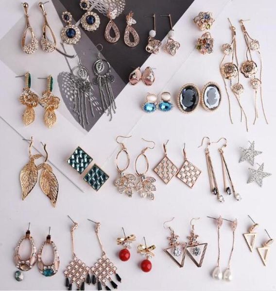 10pairslot mix style fashion stud earrings nail for gift craft jewelry earring ew0505856248, Golden;silver
10pairslot mix style fashion stud earrings nail for gift craft jewelry earring ew0505856248, Golden;silver