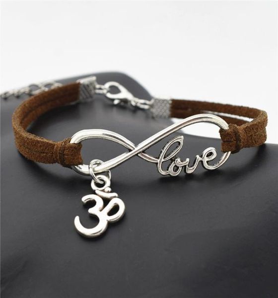 afshor 2018 personality jewelry hindu tibetan silver infinity love buddhist 3d ohm aum yoga om symbol charms leather bracelet for 5026319, Golden;silver
afshor 2018 personality jewelry hindu tibetan silver infinity love buddhist 3d ohm aum yoga om symbol charms leather bracelet for 5026319, Golden;silver